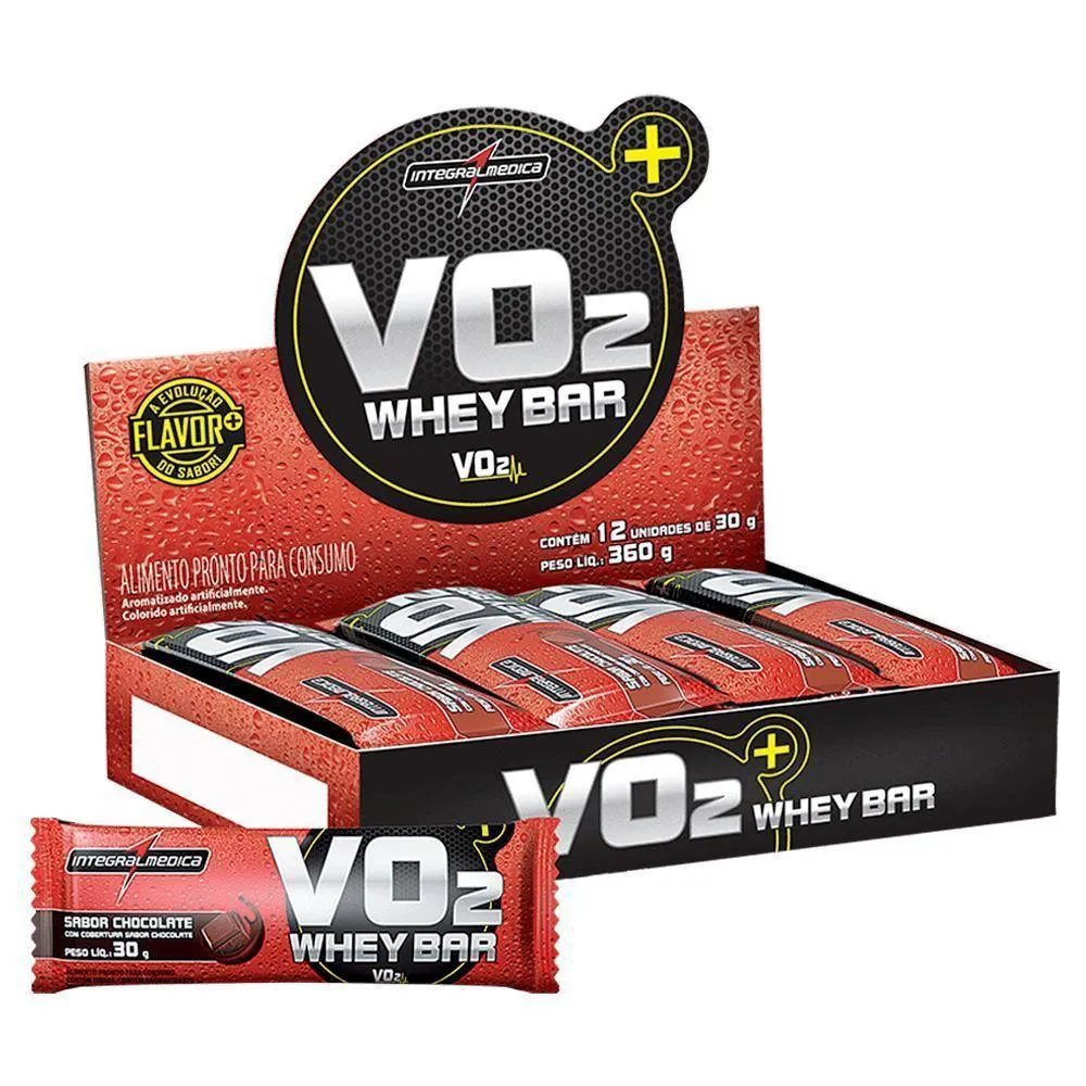 VO2 PROTEIN BAR CHOCOLATE - 12UN CHOCOLATE