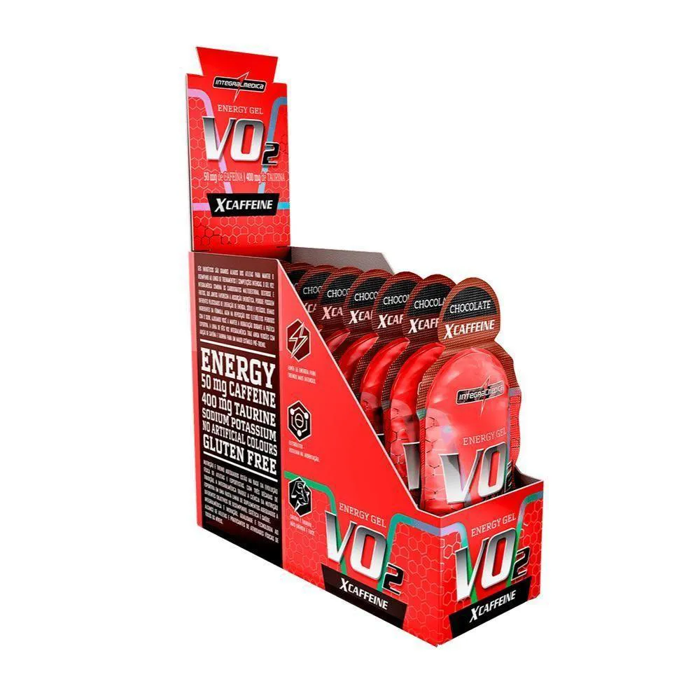 VO2 GEL X-CAFFEINE CHOCOLATE - 10UN CHOCOLATE