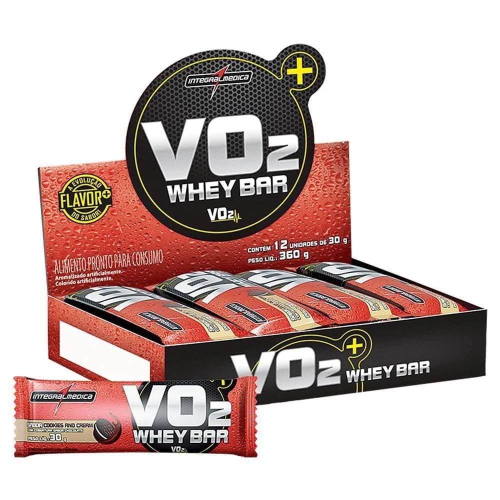 VO2 PROTEIN BAR 12 UND INTEGRALMEDICA - COOKIES AND CREAM