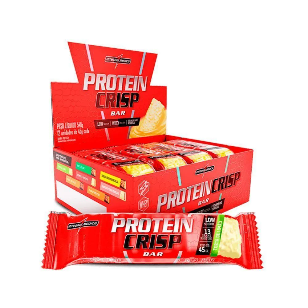 PROTEIN CRISP BAR 12 UND INTEGRALMEDICA - TORTA DE LIMãO