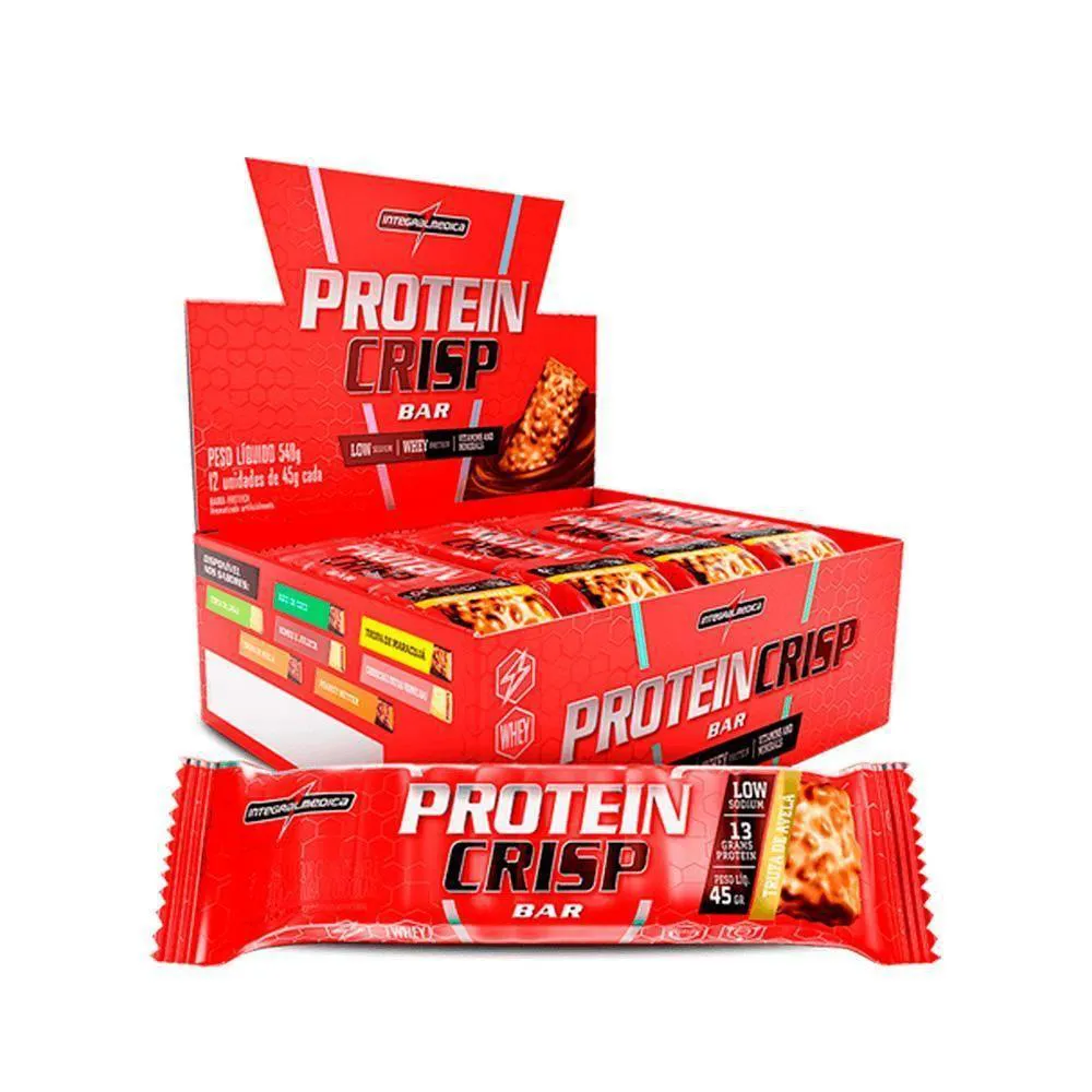 PROTEIN CRISP BAR 12 UND INTEGRALMEDICA - TRUFA DE AVELã