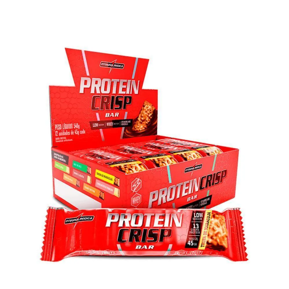 PROTEIN CRISP BAR 12 UND INTEGRALMEDICA - TRUFA DE MARACUJA