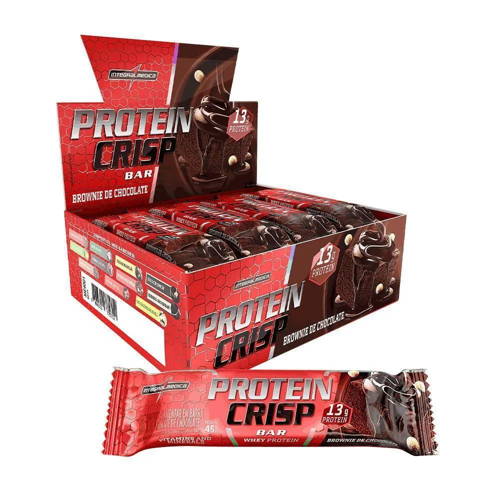 PROTEIN CRISP BAR 12 UND INTEGRALMEDICA - BROWNIE DE PROTEIN CRISP BAR 12 UND INTEGRALMEDICA - BROWNIE DE