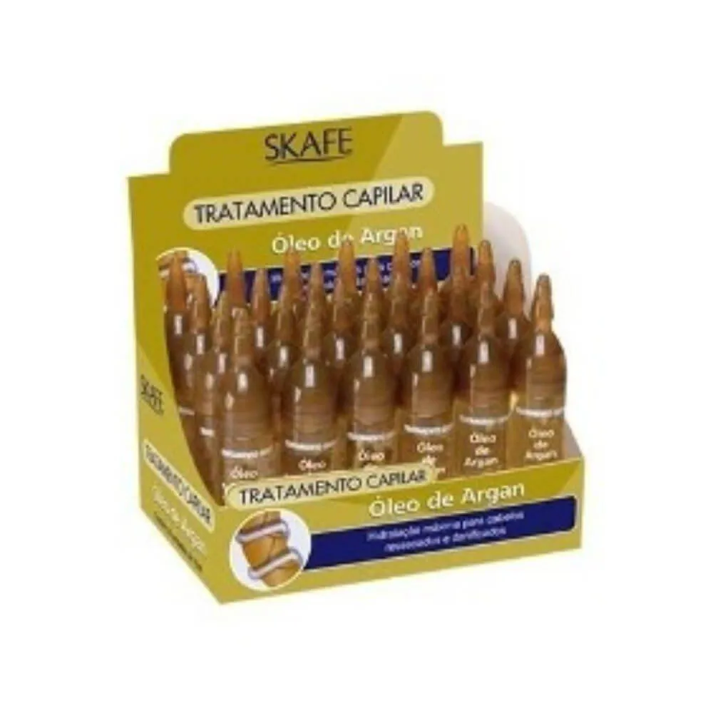 SKAFE óLEO DE ARGAN TRATAMENTO CAPILAR 24X10ML