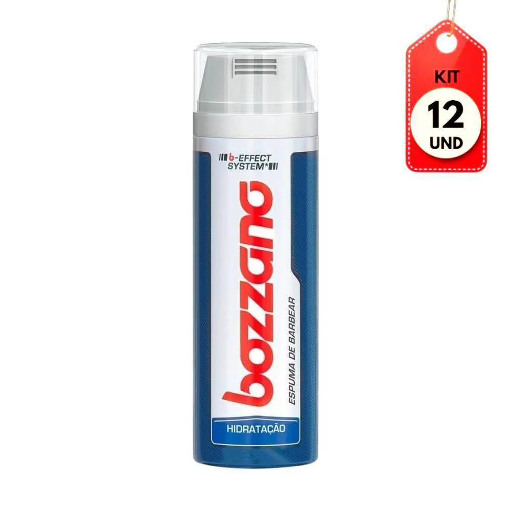 KIT C/12 BOZZANO HIDRATAçãO ESPUMA DE BARBA 190G