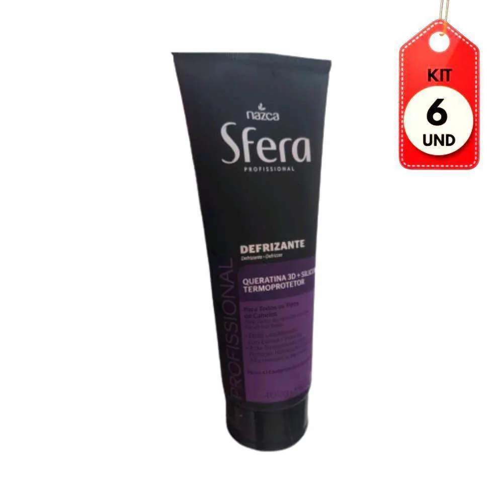 KIT C/06 SFERA PROFISSIONAL DEFRIZANTE 400G