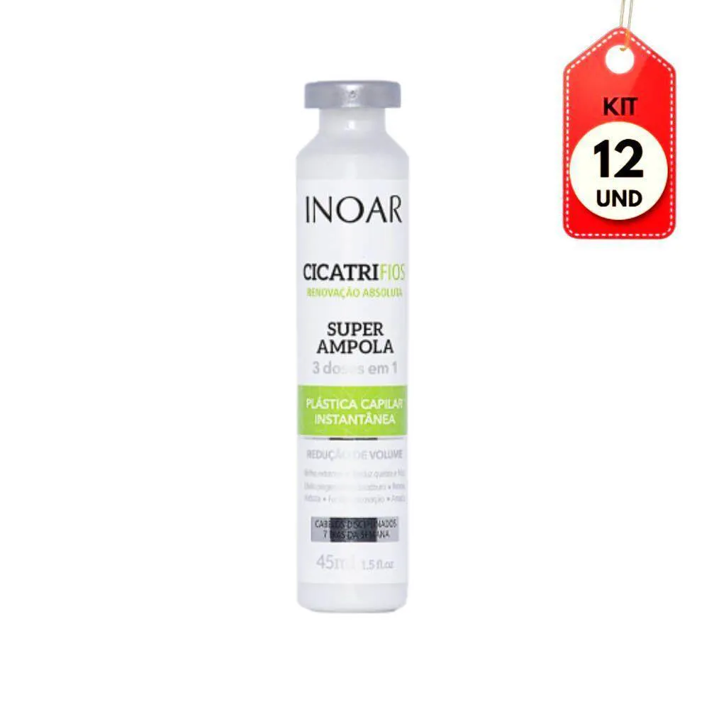 KIT C/12 INOAR CICATRIFIOS AMPOLA 45ML