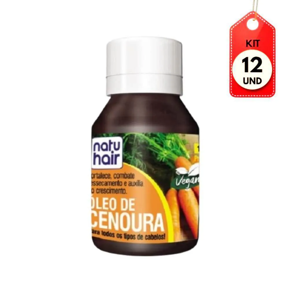 KIT C-12 NATUHAIR óLEO DE CENOURA 60ML