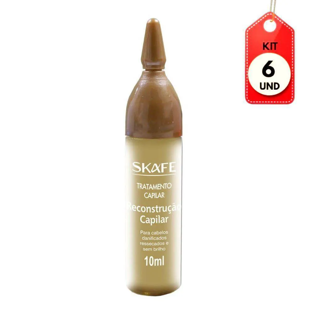 KIT C-06 SKAFE VITAMINA CAPILAR RECONSTRUçãO 10ML