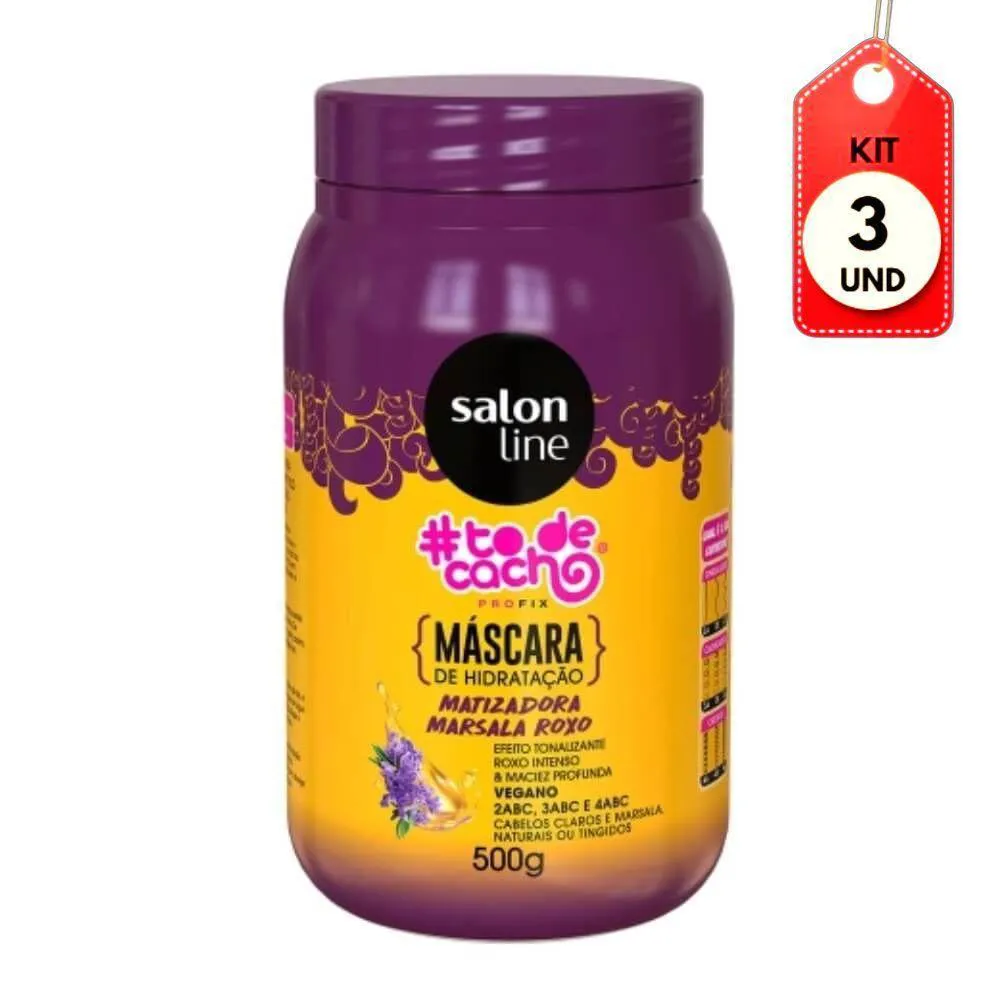 KIT C-03 SALON LINE #TODECACHO MATIZ MARSALA MAIONESE MáSCARA 500G