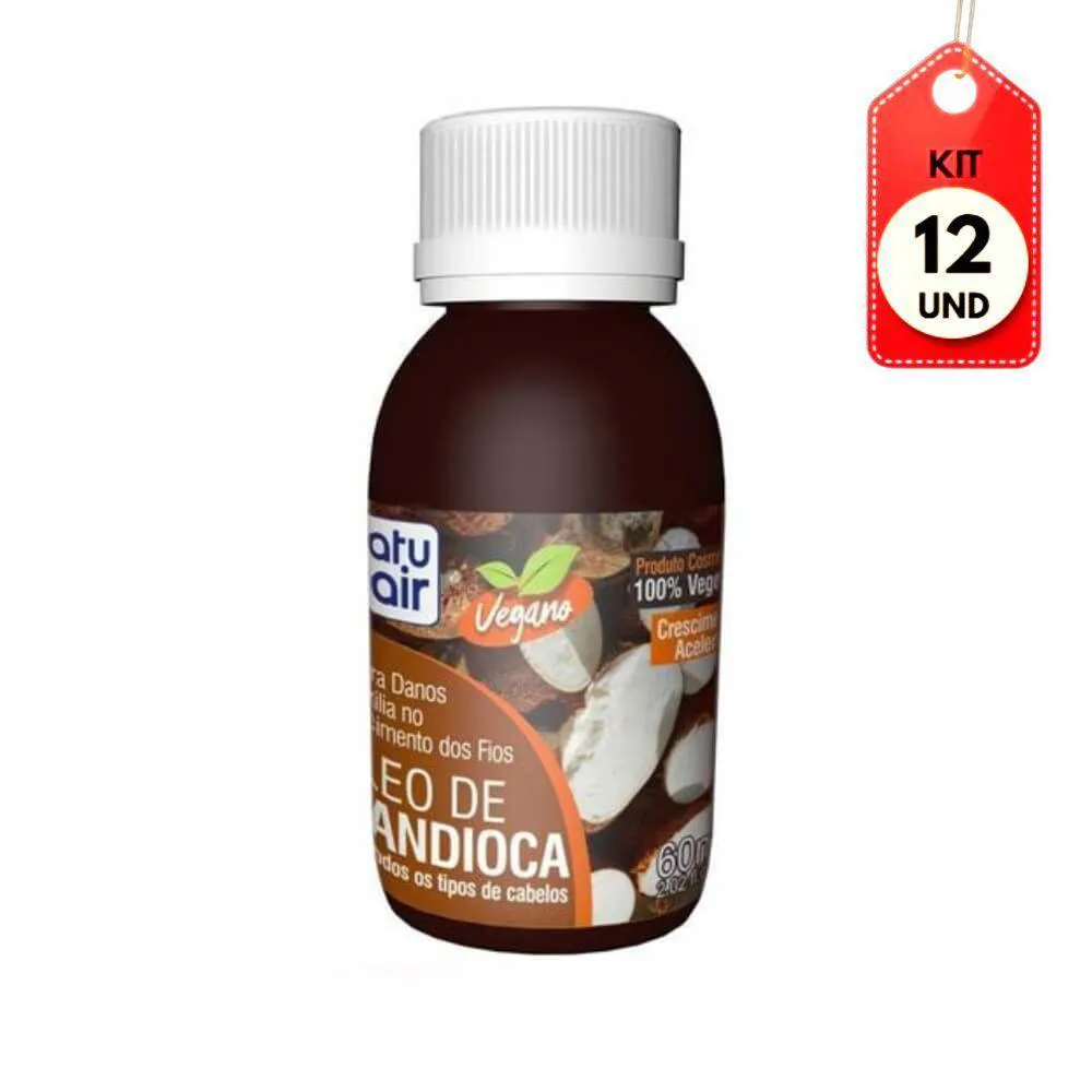 KIT C-12 NATUHAIR MANDIOCA óLEO CAPILAR 60ML