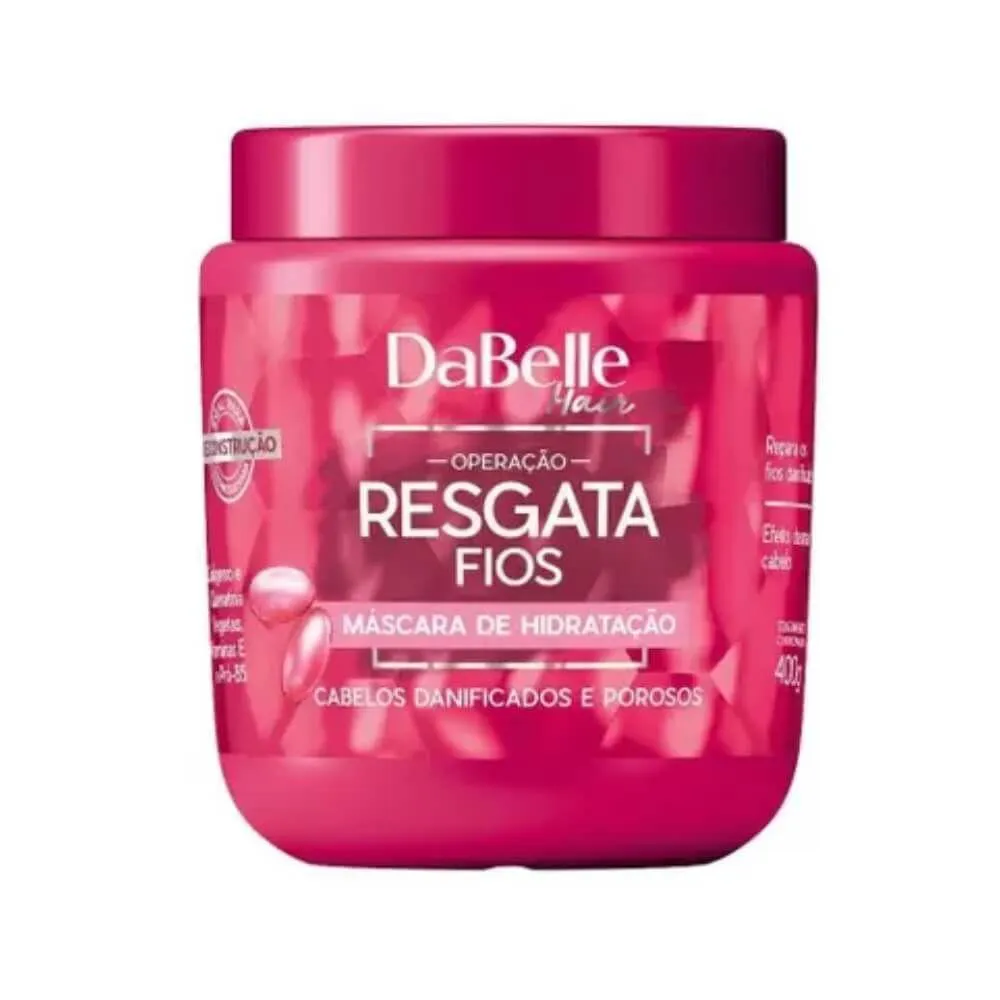 DABELLE RESGATA FIOS MáSCARA HIDRATANTE 400G