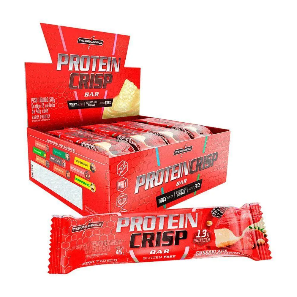 PROTEIN CRISP CHEESECAKE FRUTAS INTEGRALMEDICA (12 UNIDADES)