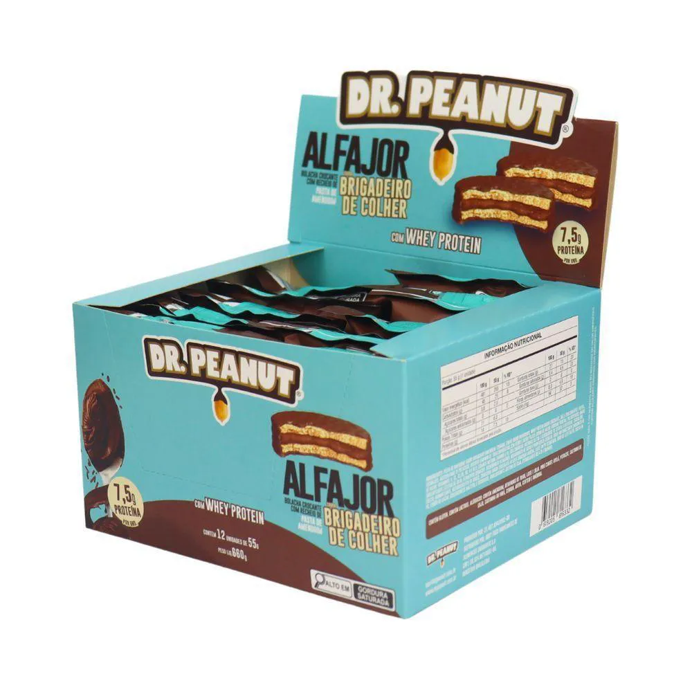 ALFAJOR BRIGADEIRO DR. PEANUT (12 UNIDADES)