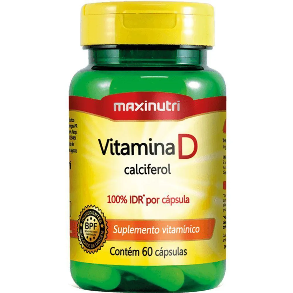 VITAMINA D 60 CáPSULAS MAXINUTRI 60 CáPSULAS