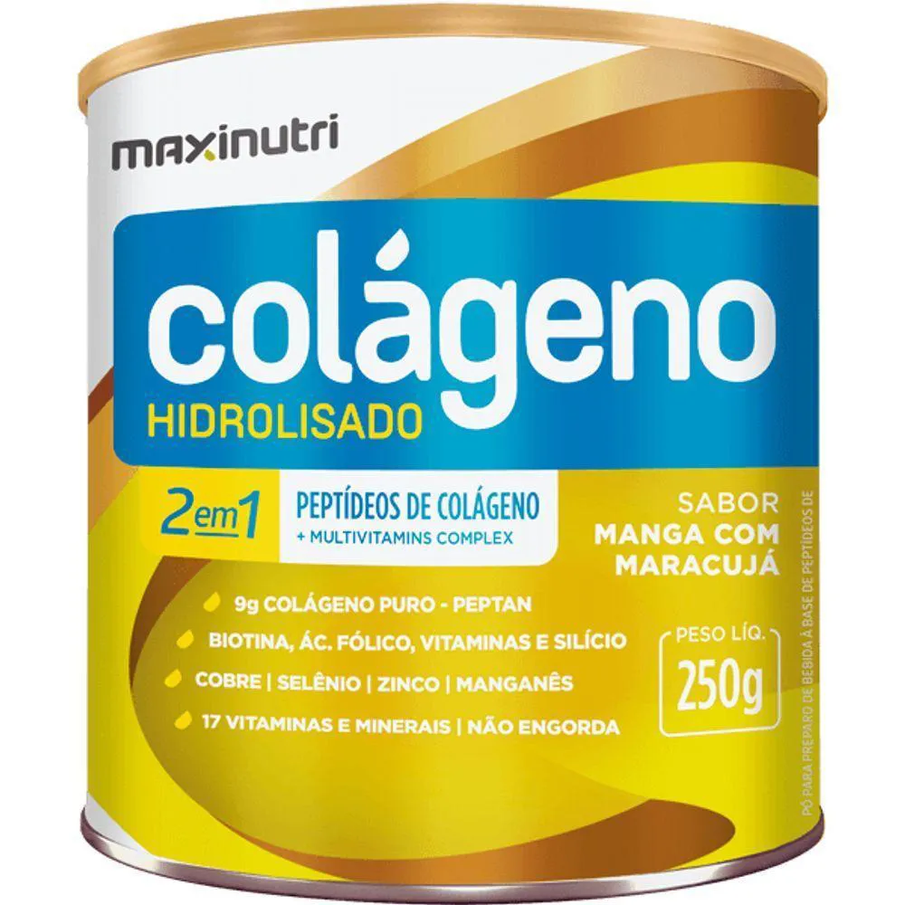COLáGENO HIDROLIZADO 2 EM 1 MANGA E MARACUJá 250GRS
