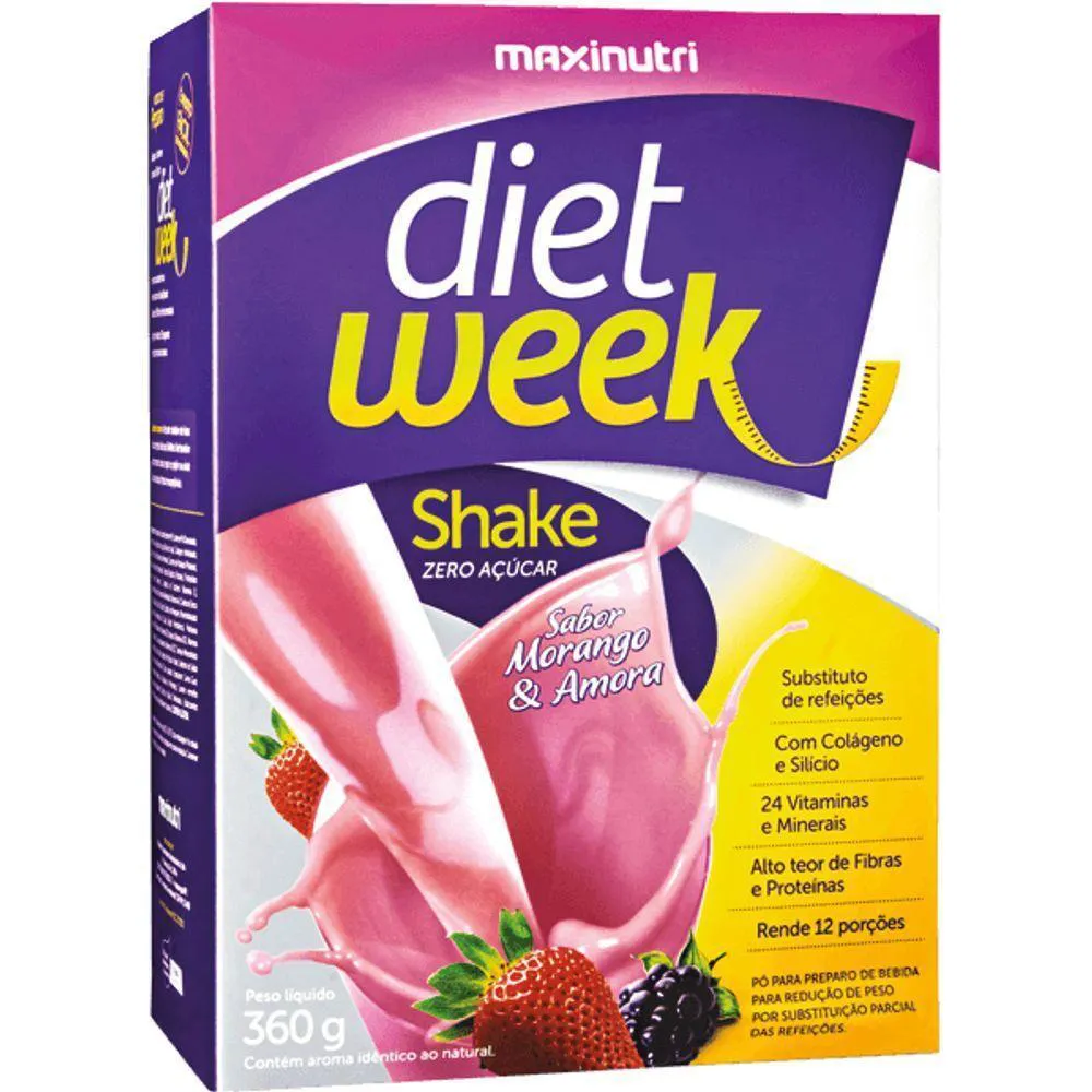 SHAKE DIET WEEK 360G MAXINUTRI MORANGO
