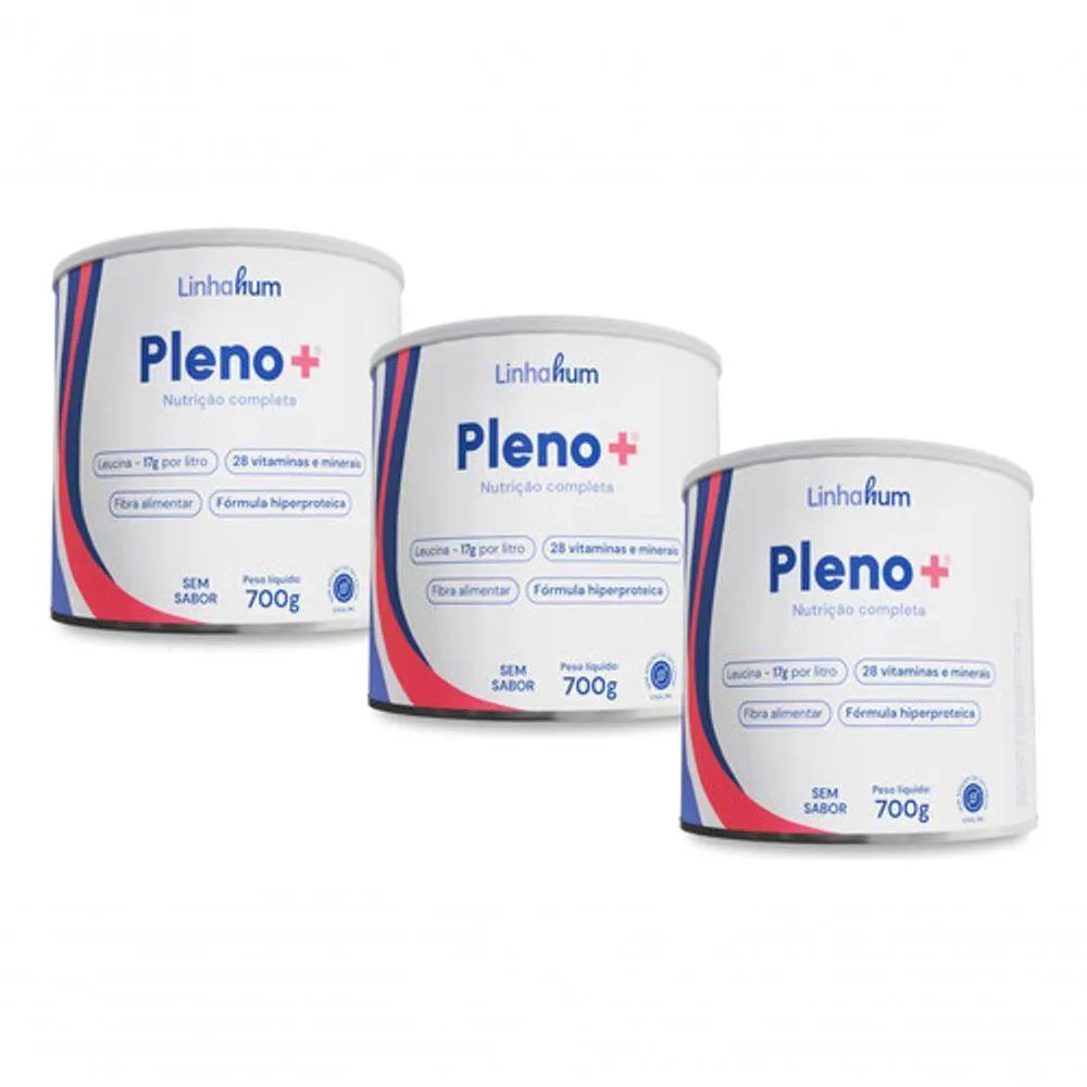 3UN PLENO+ SUPLEMENTO WHEY PROTEIN PROTEINA ISOLADA LINHAHUM