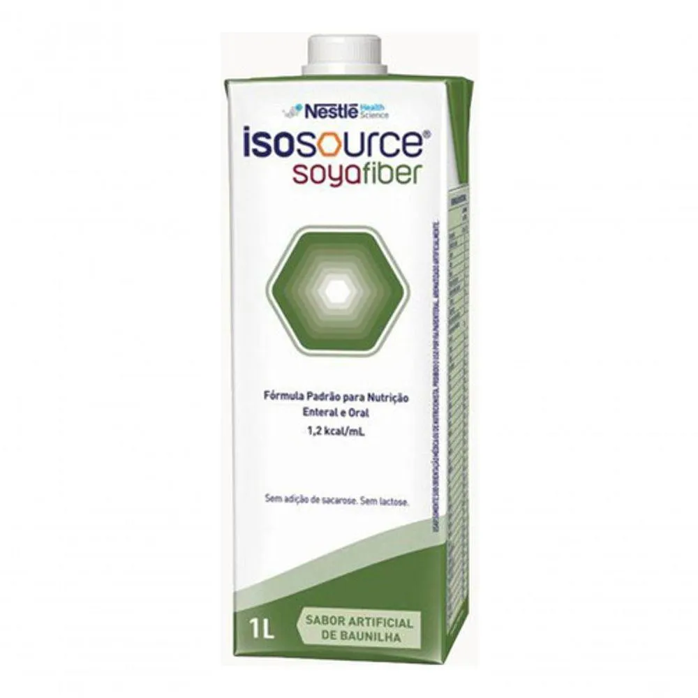 KIT 3 ISOSOURCE SOYA FIBER 1.2 BAUNILHA TETRA 1 LITRO NESTLE