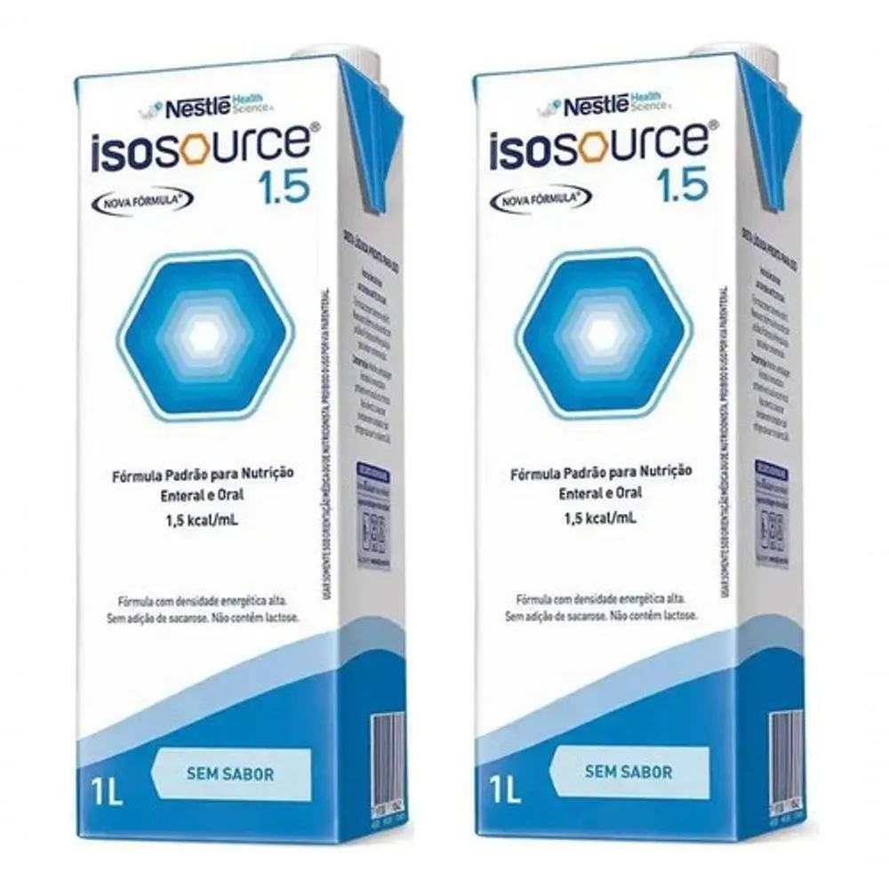 KIT 2 UN ISOSOURCE 1.5 1000ML - NESTLé SABOR BAUNILHA SABOR:BAUNILHA