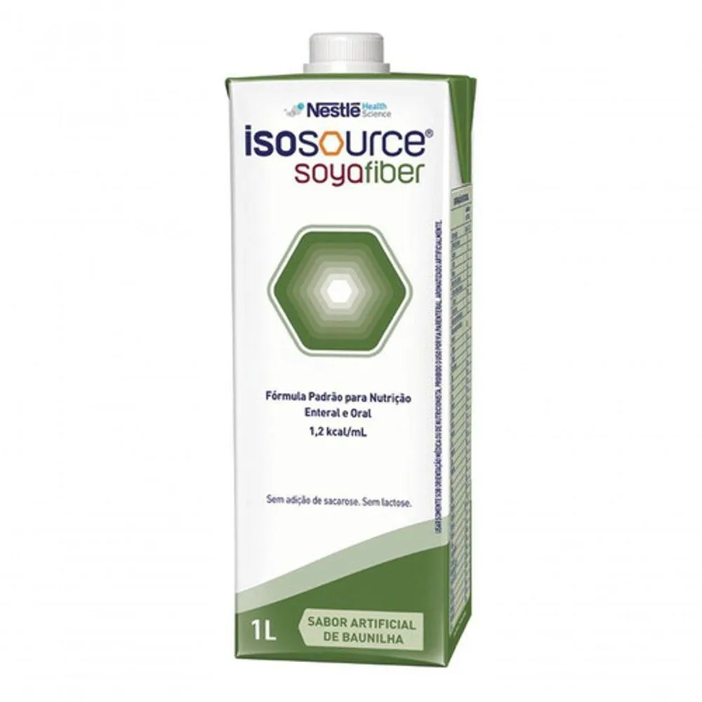 KIT 12 ISOSOURCE SOYA FIBER 1.2 BAUNILHA 1 LITRO NESTLE
