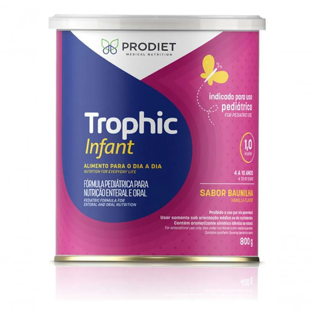 KIT 6 TROPHIC INFANT 800G DIETA ENTERAL INFANTIL PRODIET COR INCOLOR