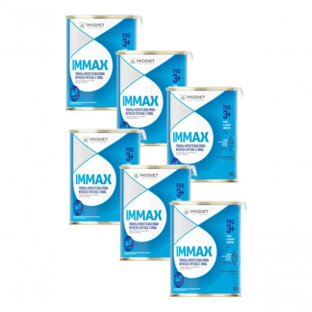 IMMAX 350G PRO 3+ PRODIET SEM SABOR KIT COM 6 LATAS DE 350G SABOR SEM SABOR