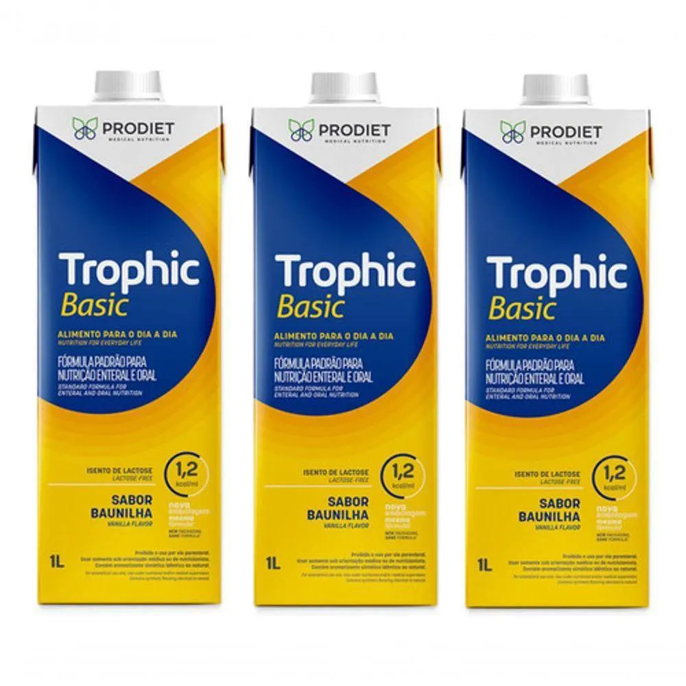PACK 3 UN LITROS TROPHIC BASIC 1 LITRO PRODIET COR INCOLOR