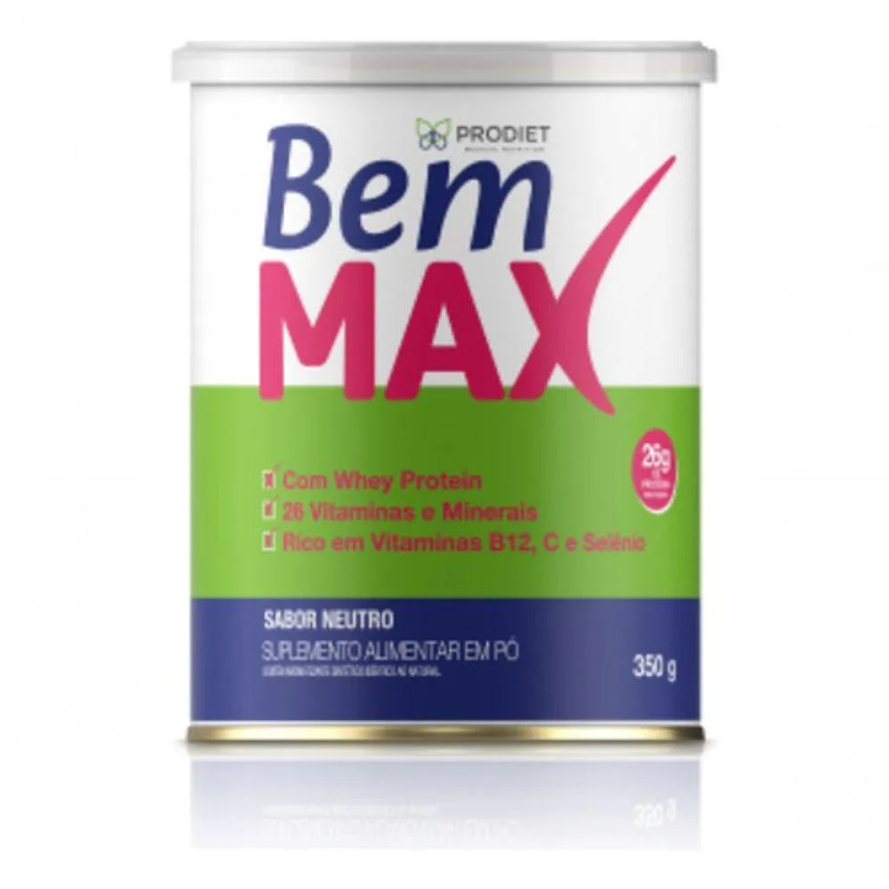 BEMMAX 25G PROTEíNA SEM SABOR 350G PRODIET