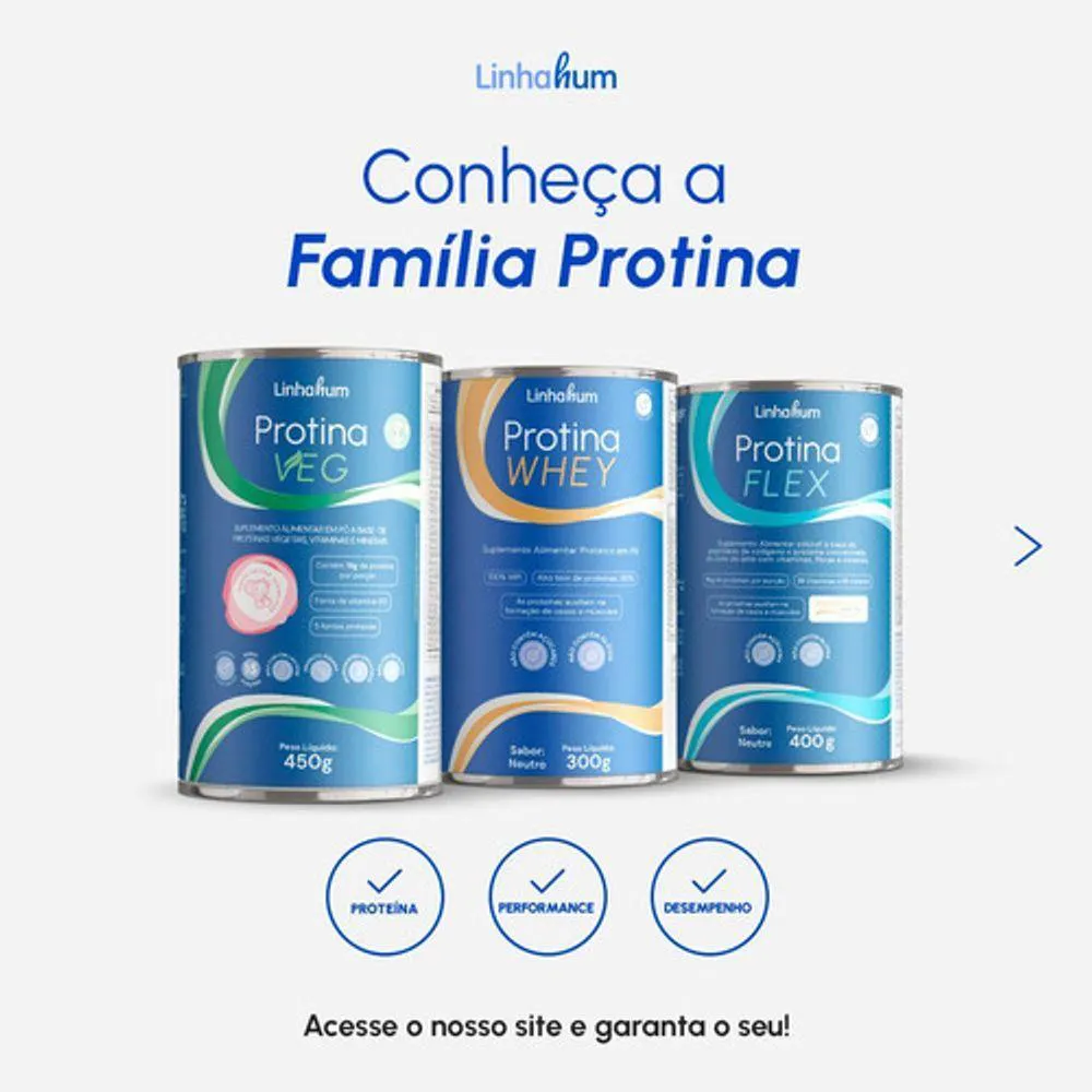 2UN PROTINA WHEY SUPLEM 100% PROTEINA ISOLADA LEITE LINHAHUM COR:INCOLOR