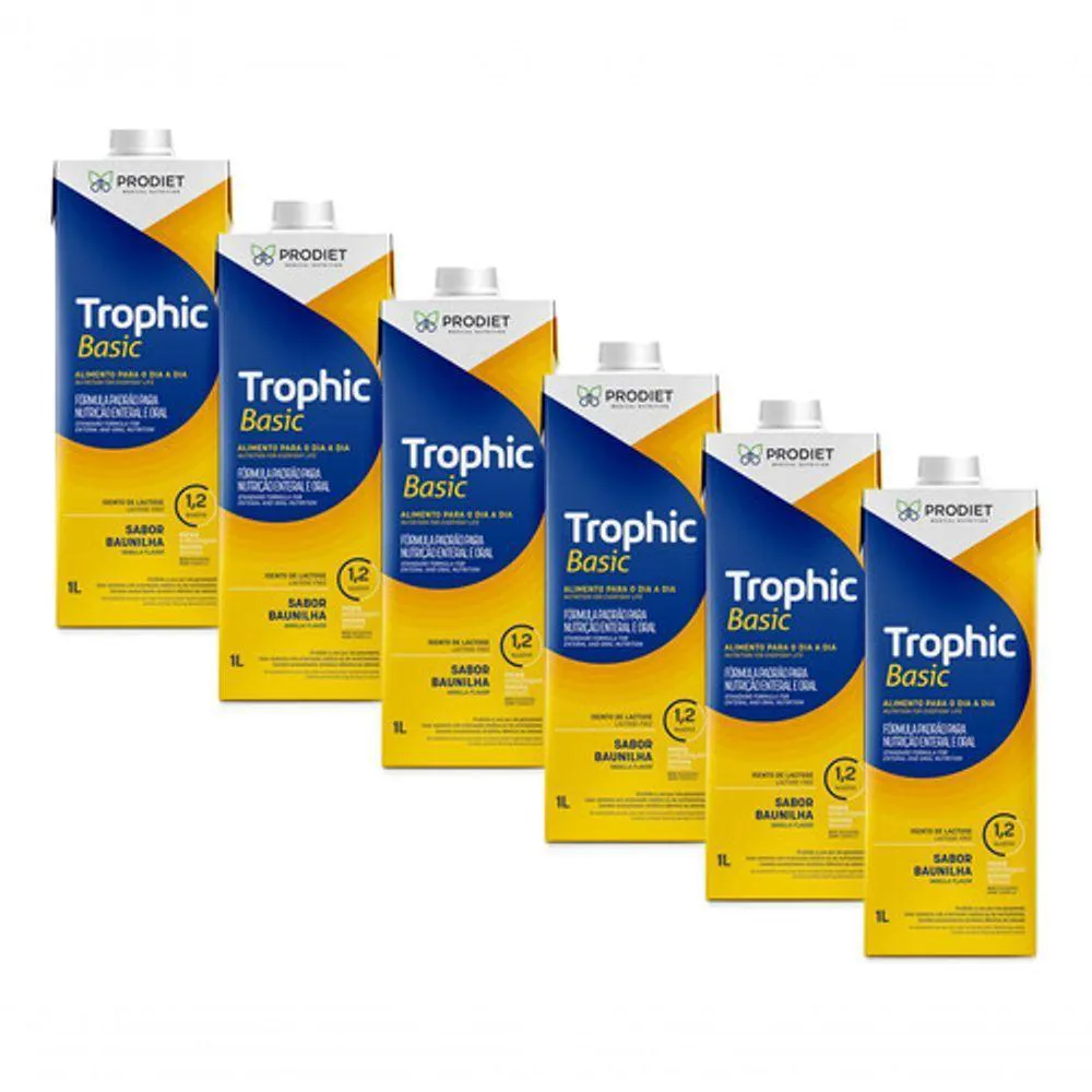 PACK 6 UN LITROS TROPHIC BASIC 1 LITRO 1,2 KCAL-ML PRODIET