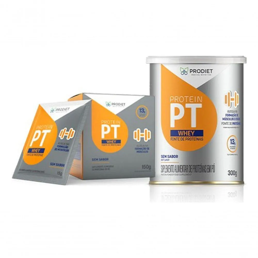 KIT 2 PROTEIN PT WHEY - 300G - PRODIET SABOR SEM SABOR