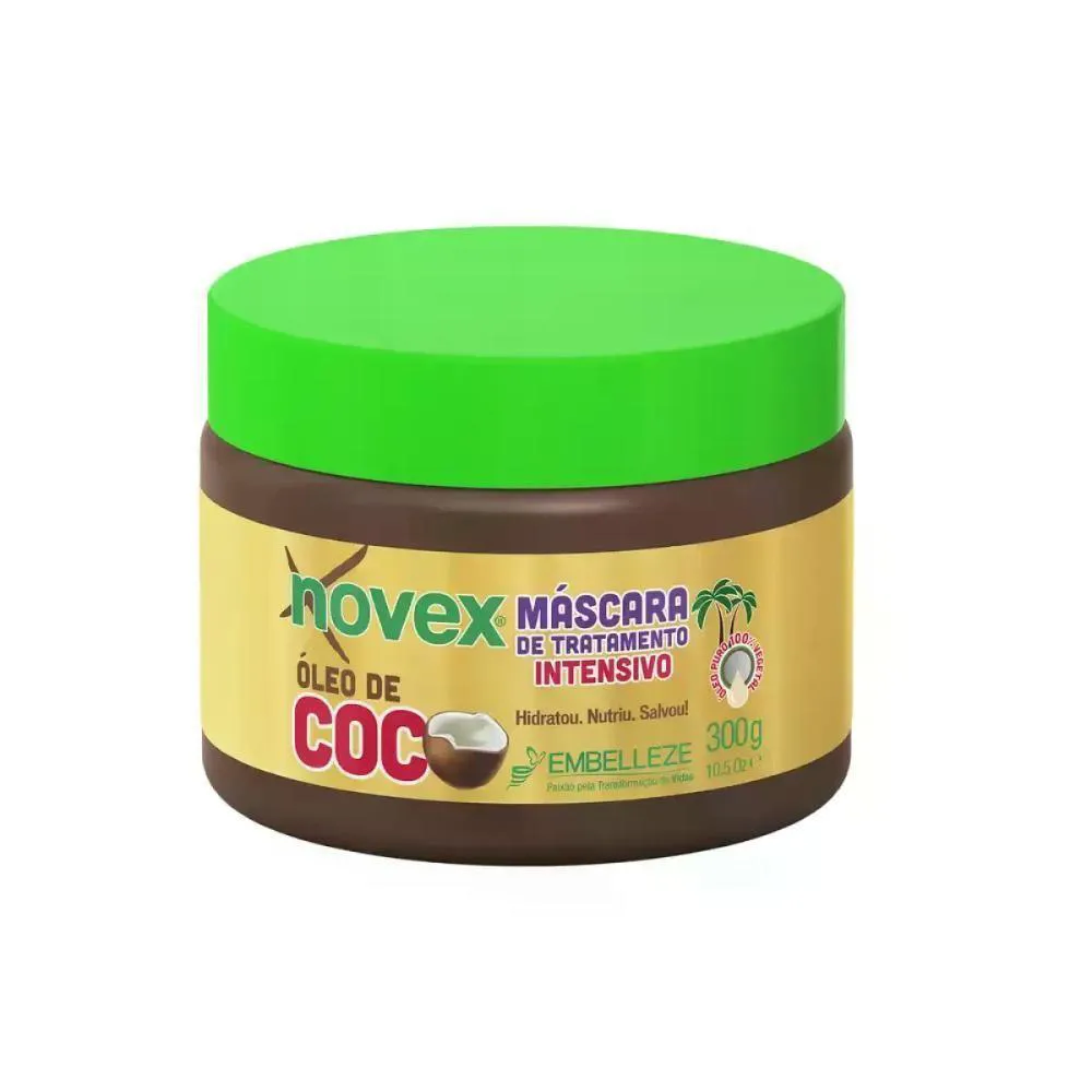 MáSCARA DE TRATAMENTO INTENSIVO NOVEX óLEO DE COCO 300ML
