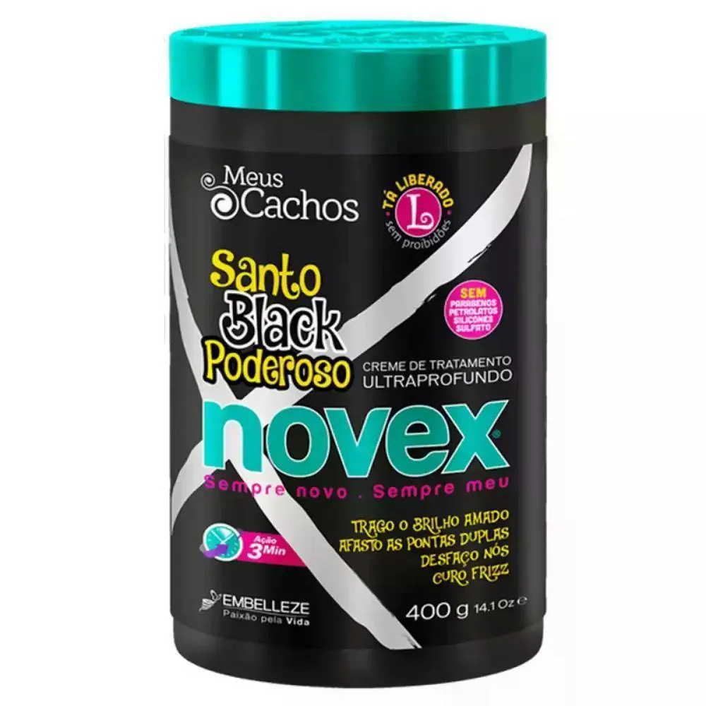 CREME DE TRATAMENTO MEUS CACHOS SANTO BLACK PODEROSO 400G