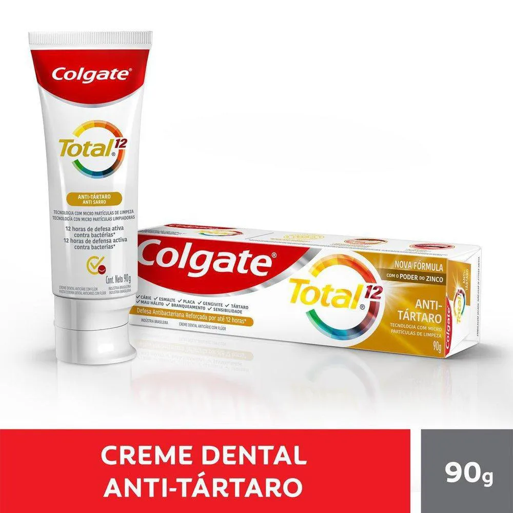 CREME DENTAL COLGATE TOTAL 12 ANTI TáRTARO 90G