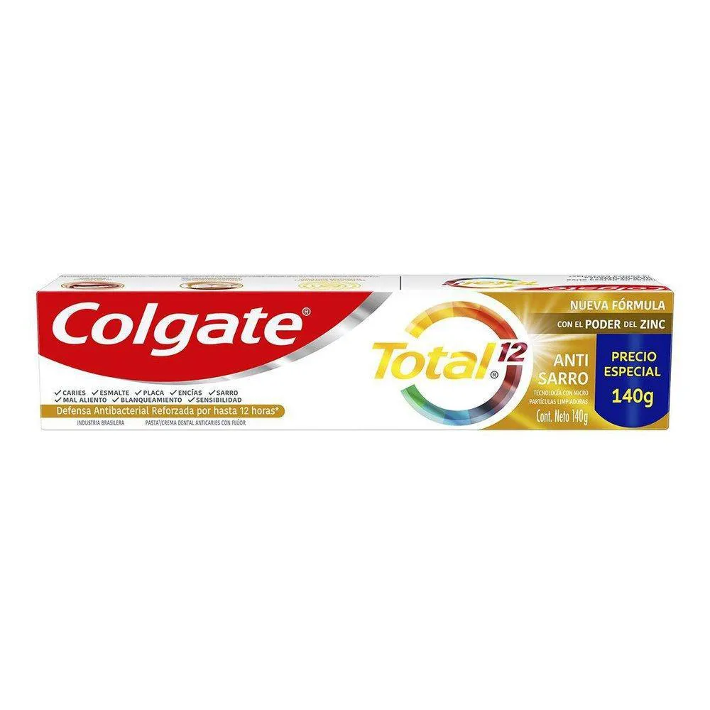 CREME DENTAL COLGATE TOTAL 12 ANTI TáRTARO 140G