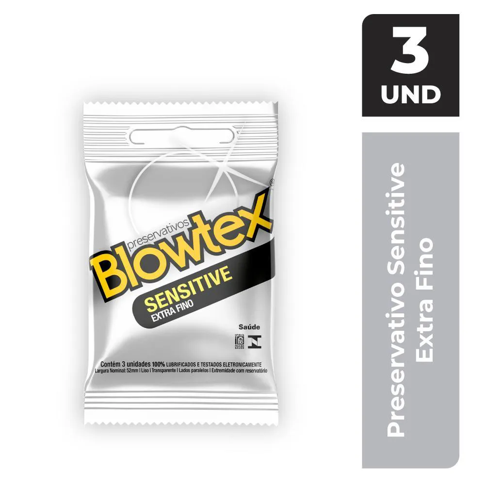 PRESERVATIVO BLOWTEX SENSITIVE 3UN