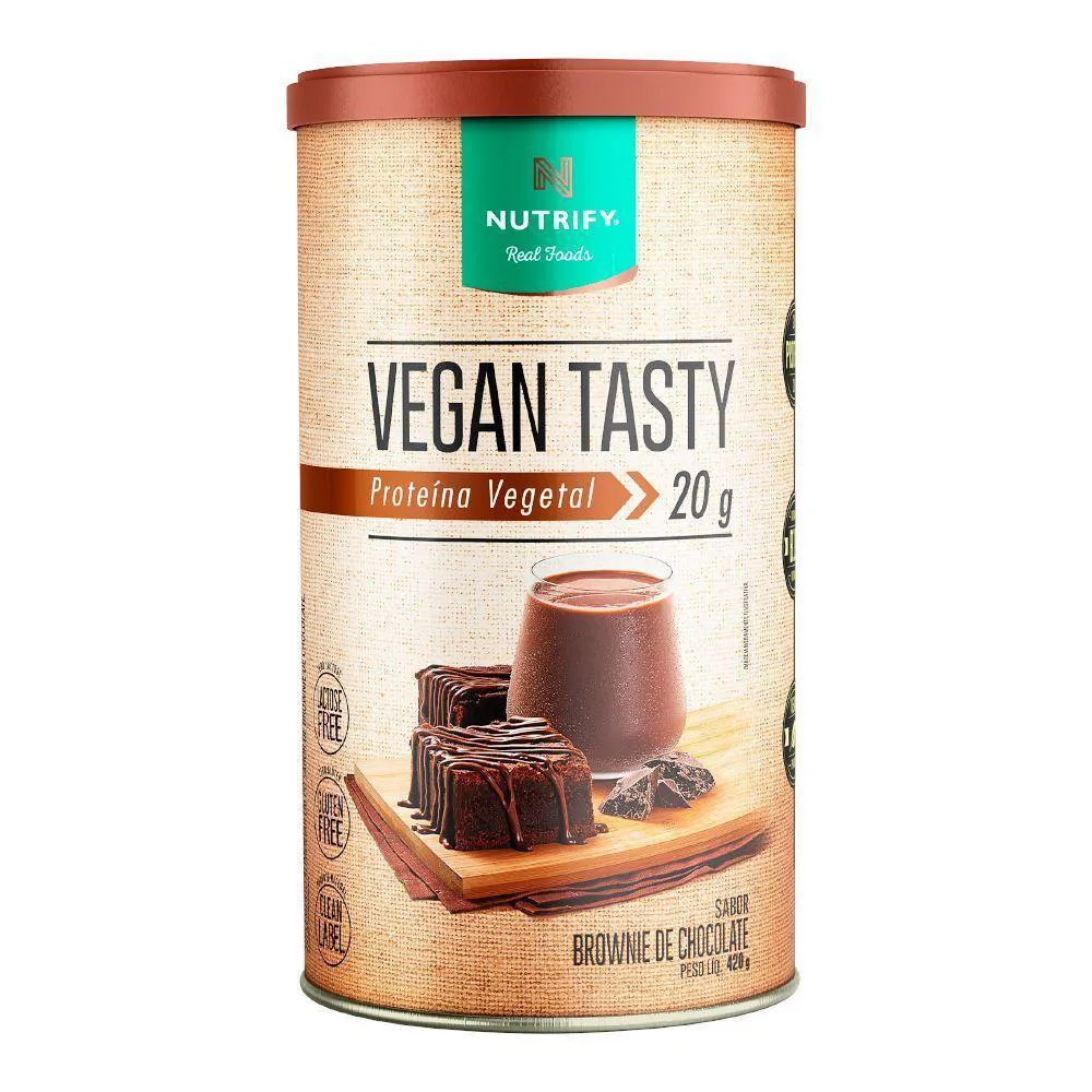 VEGAN TASTY BROWNIE DE CHOCOLATE NUTRIFY 420G
