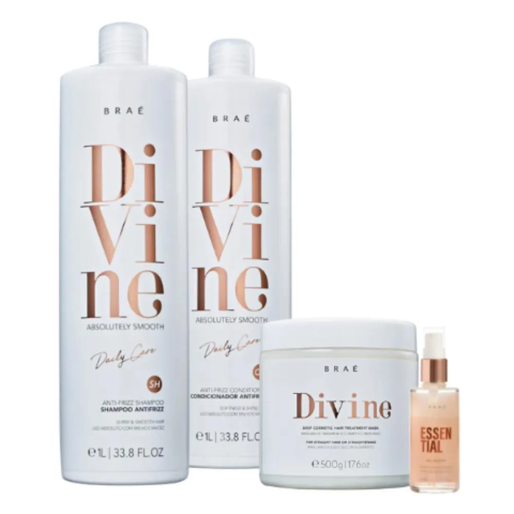 BRAé KIT OIL BLEND DIVINE COMPLETO SALON (4 PRODUTOS)