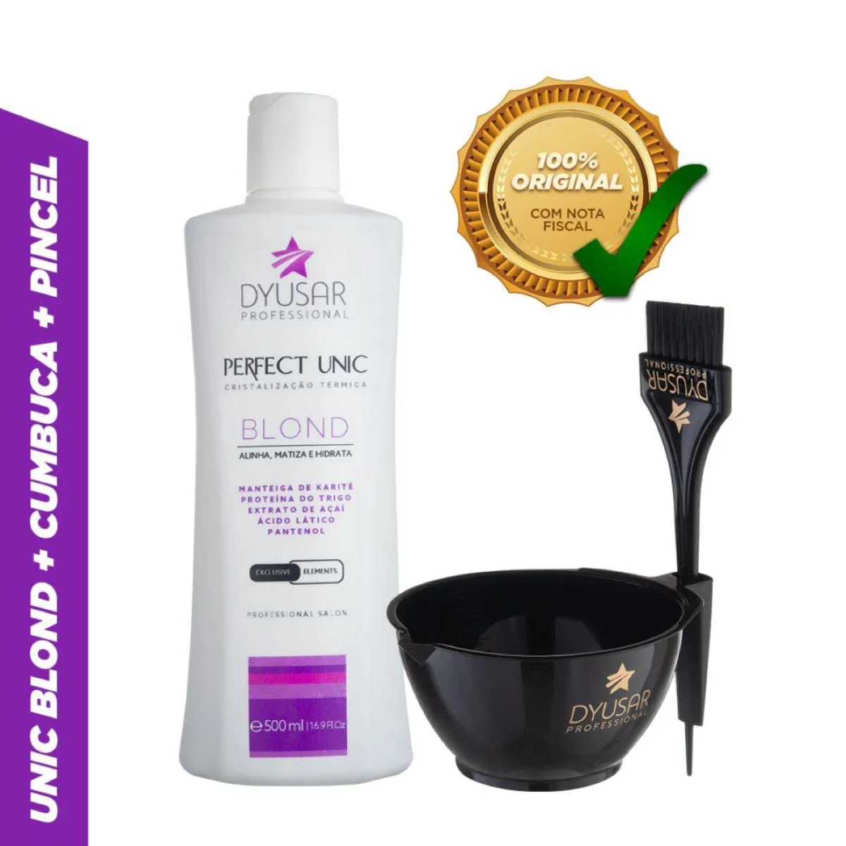 ESCOVA PROGRESSIVA UNICPLASTIA BLOND 500ML ORIGINAL + BRINDE
