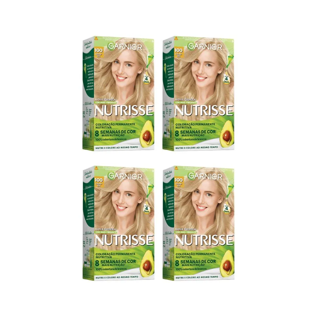 COLORAçAO NUTRISSE 100 LOURO CLARISSIMO-KIT C/4UN