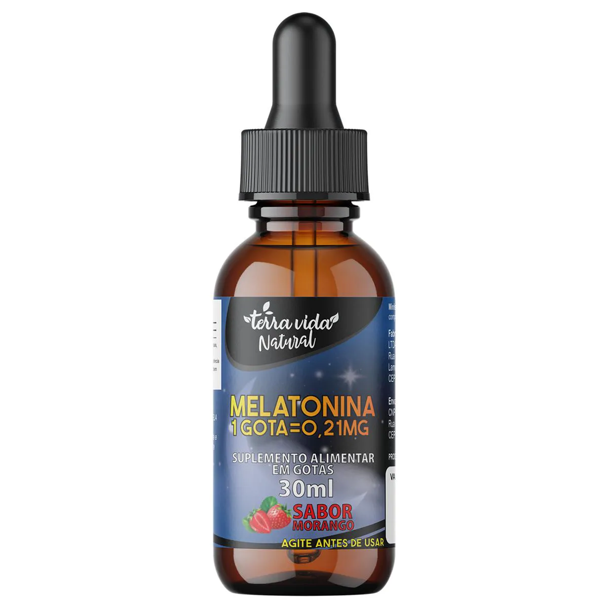 MELATONINA EM GOTAS SUBLINGUAL 30ML SABOR MORANGO