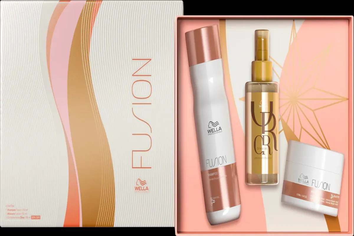 KIT BOX WELLA PROFESSIONALS FUSION GIFT PACK (3 PRODUTOS)