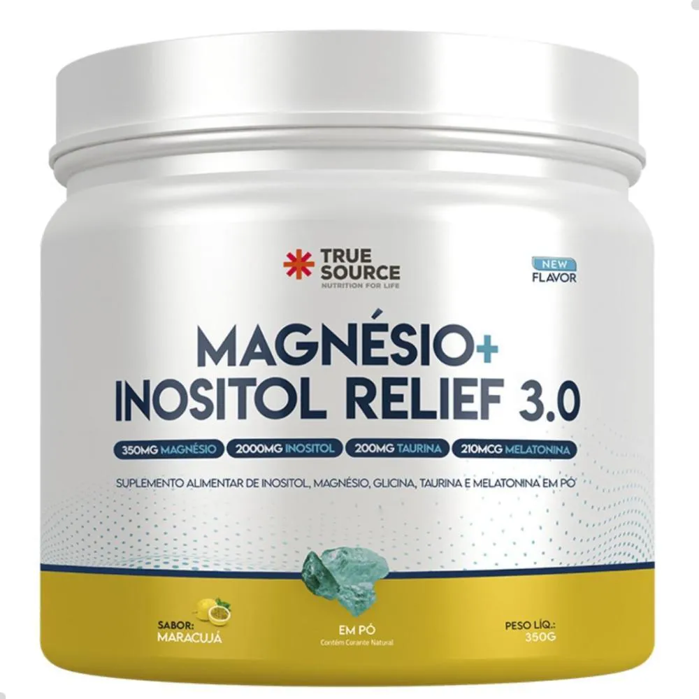 MAGNéSIO + INOSITOL RELIEF 3.0 350G TRUE SOURCE Maracujá