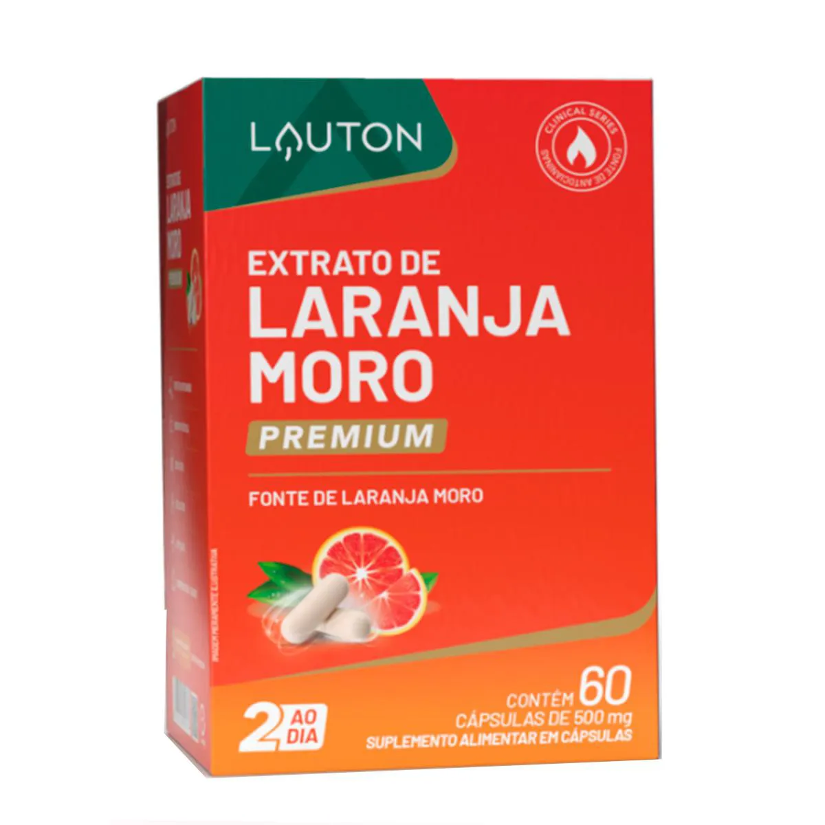 Extrato de Laranja Moro Premium Lauton Clinical Series 60 cápsulas