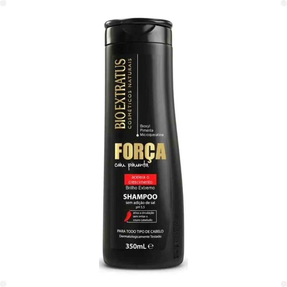 Shampoo Anticaspa Bio Extratus Força Com Pimenta Fortalecedor 350ml