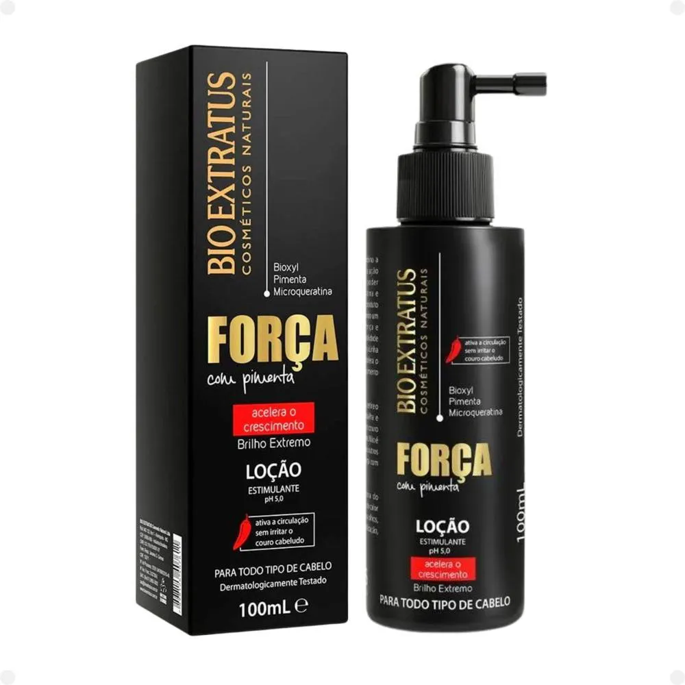 LOçãO ESTIMULANTE BIO EXTRATUS FORçA COM PIMENTA 100ML