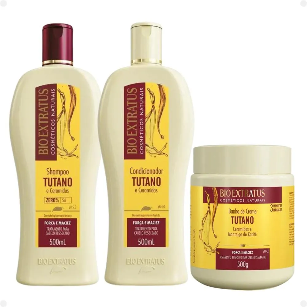 KIT BIO EXTRATUS TUTANO FORçA E MACIEZ COM 3 500