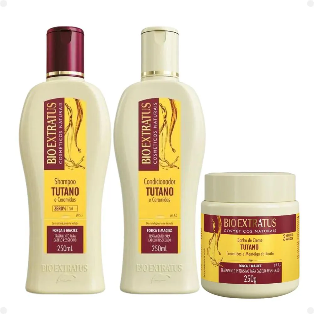 KIT BIO EXTRATUS TUTANO FORçA E MACIEZ COM 3 250