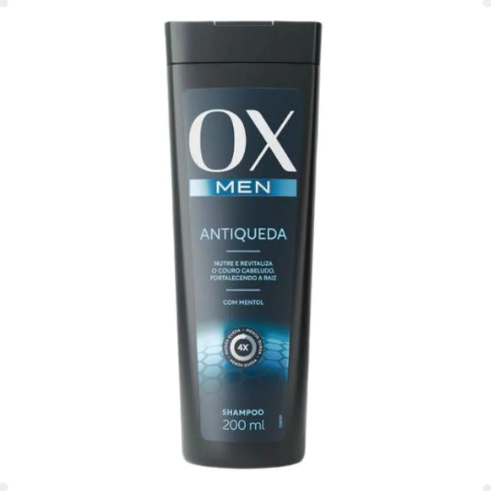 SHAMPOO ANTIQUEDA OX MEN COM MENTOL 400ML